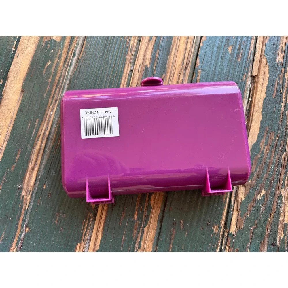 Caboodles 5405 Mini Makeup Case Purple Cosmetic Organizer Mirror Travel Box